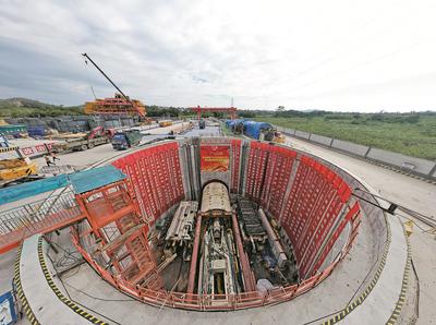 環(huán)北部灣廣東水資源配置工程首臺盾構(gòu)機順利始發(fā)